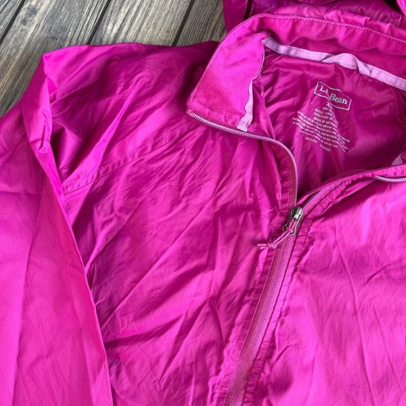 L.L. Bean Jackets & Blazers - L.L. Bean Pink Quarter Zip Windbreaker Size XS